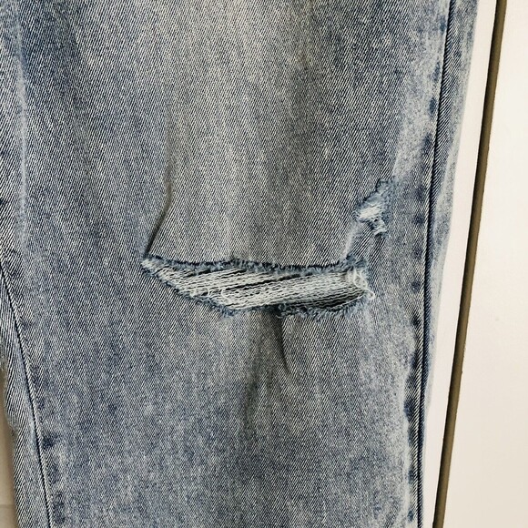 style & co. jeans wide crop size 12 wash blue Demin high rise slimming pockets - Picture 6 of 10